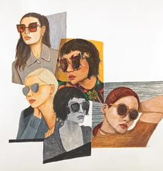 Frauen mit Sonnenbrillen, 2017